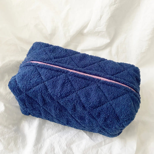 Regular Size Make Up Bag - TERRY: NAVY / ONE SIZE